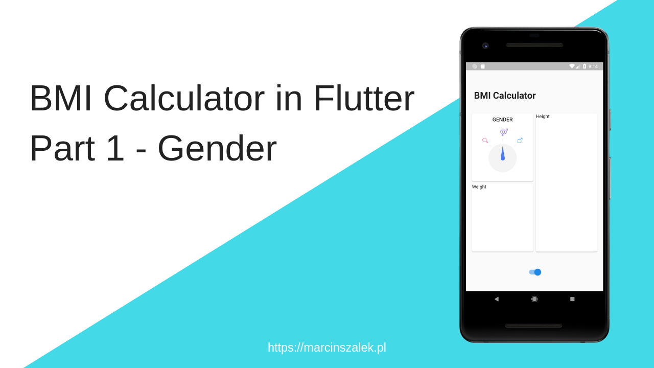 Bmi Calculator In Flutter Part 1 Gender Fidev