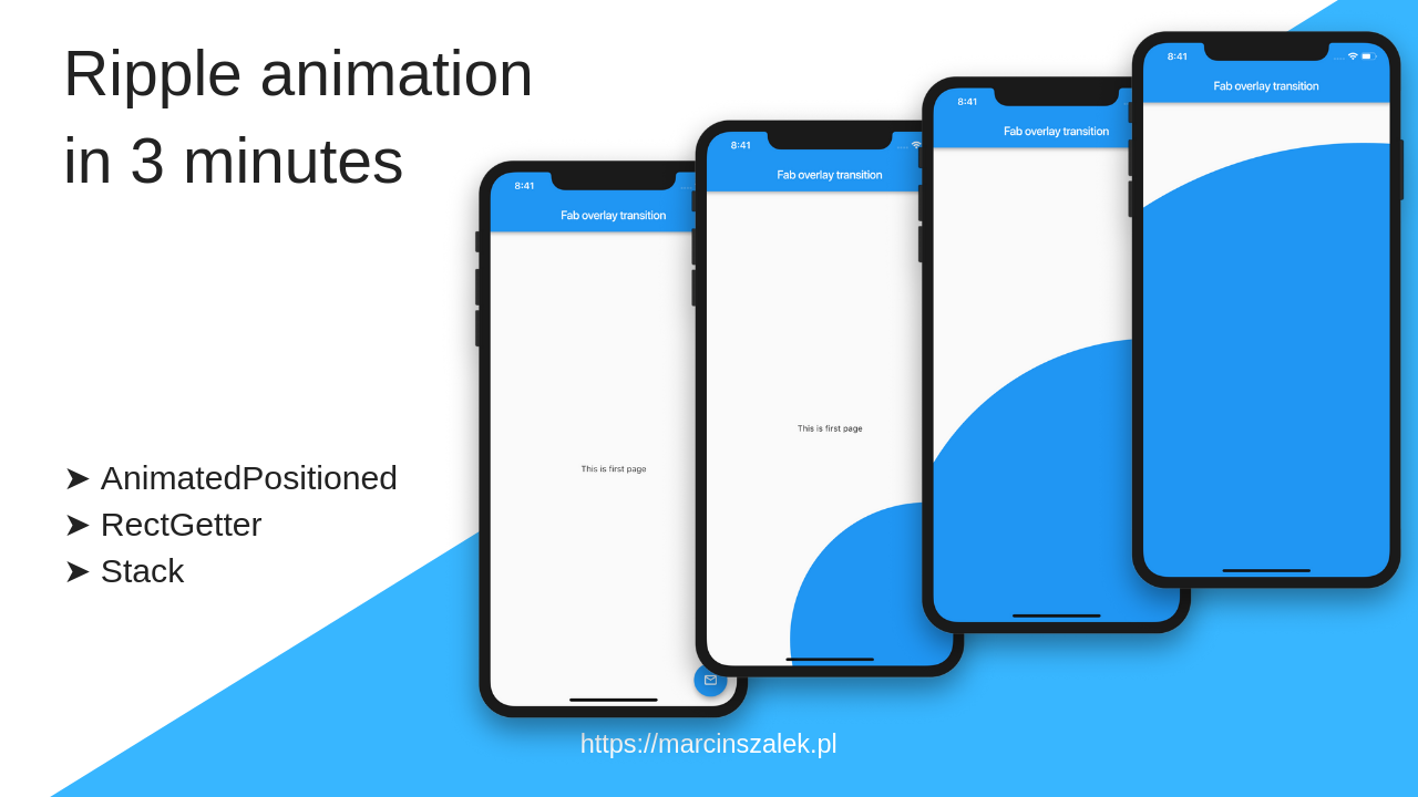 Animation Splash Screen Flutter : How To Make Ripple Page Transition In